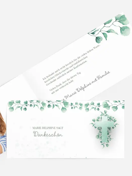 Dankeskarte Konfirmation Frühlingstag Dankeskarte Konfirmation Frühlingstag