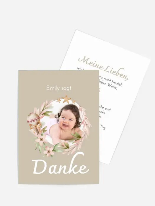 Dankeskarte Taufe Patensohn