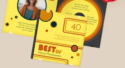 Category background image for Einladungen runder Geburtstag
