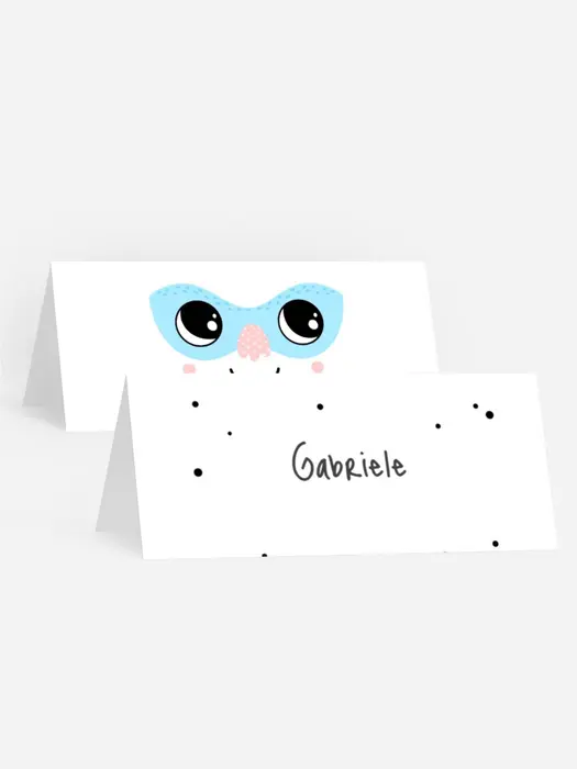 Tischkarte Geburtstag Maske Tischkarte Geburtstag Maske