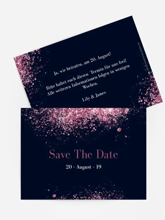 Save the date Diamantenhimmel Save the date Diamantenhimmel