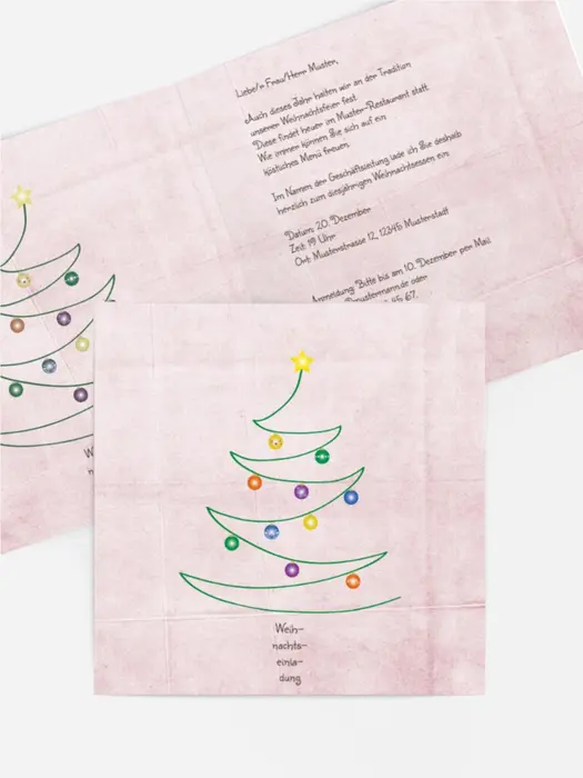 Einladung Geschäftlich Weihnachtsbaum Einladung Geschäftlich Weihnachtsbaum
