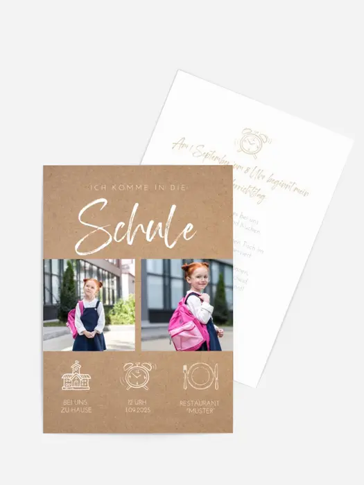 Einladungskarte Einschulung Schulfach Einladungskarte Einschulung Schulfach