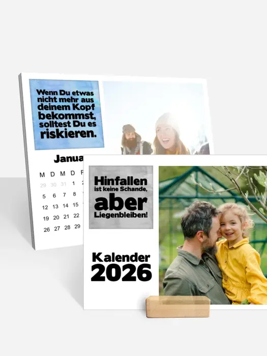 Monats-Tischkalender Anregung