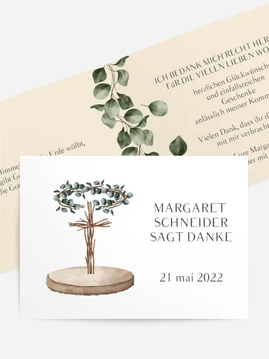 Dankeskarte Kommunion Seelenfrieden Dankeskarte Kommunion Seelenfrieden
