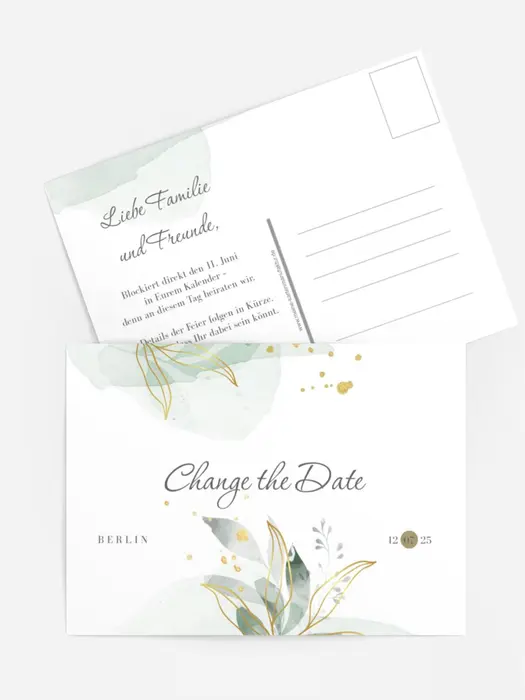 Change the Date Blume wachte