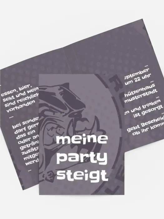 Einladungskarte Dog Einladungskarte Dog