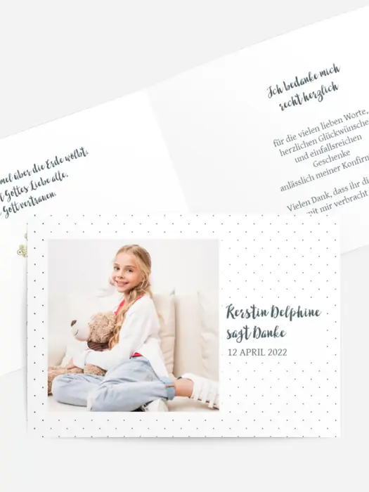 Dankeskarte Konfirmation Frische Dankeskarte Konfirmation Frische