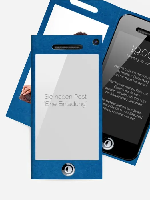 Einladungskarte Geburtstag Handycover Einladungskarte Geburtstag Handycover