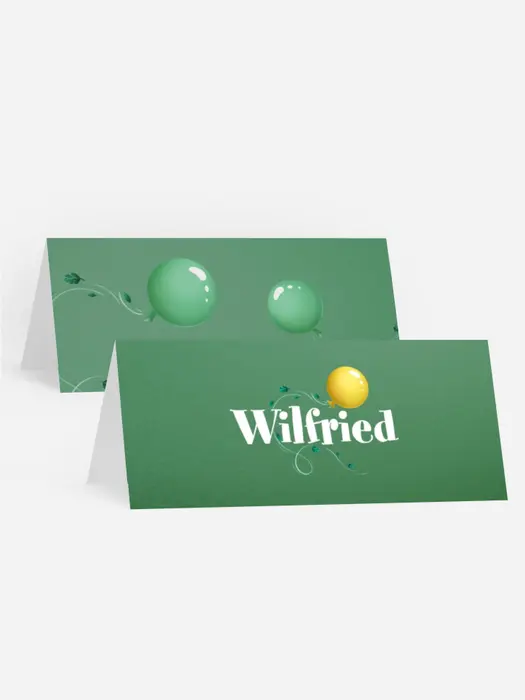 Tischkarte Geburtstag  Waldspiel