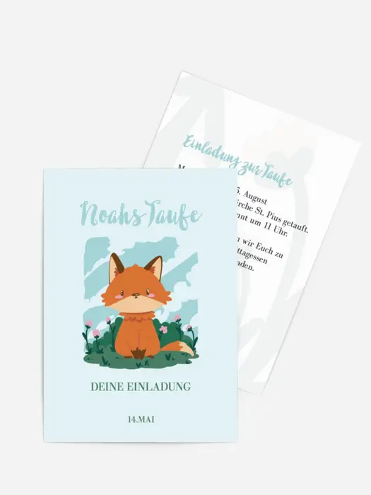 Einladungskarte Taufe Kleine Augen