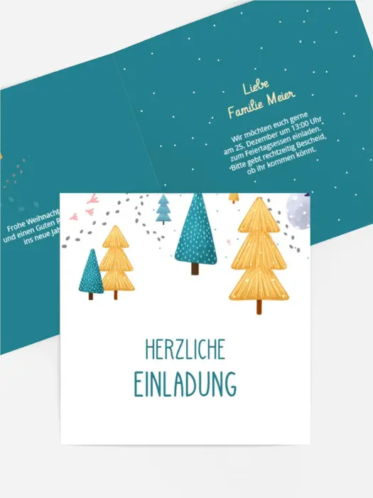 Einladung Weihnachten fröhliche Winterzeit Einladung Weihnachten fröhliche Winterzeit