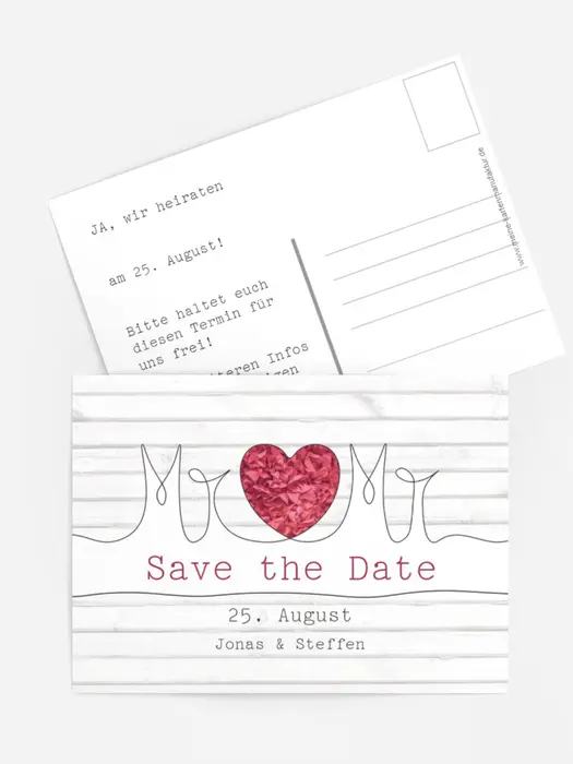 Save the Date Karte zur Hochzeit Mr+Mr Save the Date Karte zur Hochzeit Mr+Mr