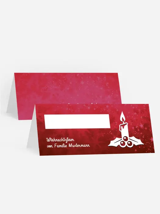 Weihnachtstischkarte Advent Weihnachtstischkarte Advent
