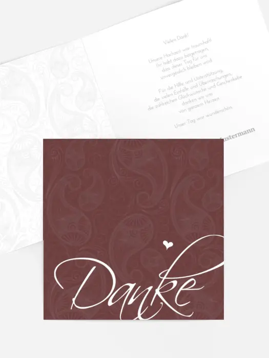 Dankeskarte Hochzeit "Traumhochzeit 2" Dankeskarte Hochzeit "Traumhochzeit 2"