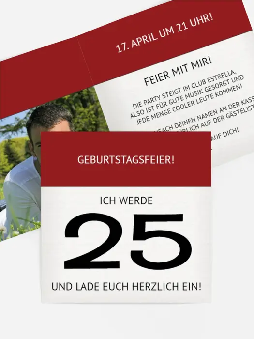 Einladung zum Geburtstag Kalender Foto Einladung zum Geburtstag Kalender Foto
