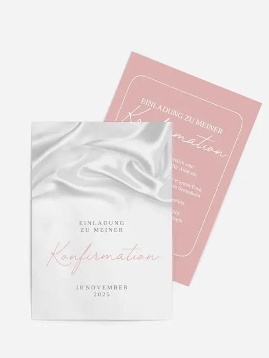 Einladungskarte Konfirmation Heiliger Schleier