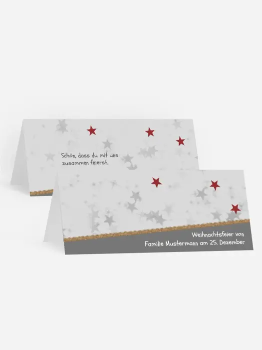 Weihnachtstischkarte Farbbäumchen Weihnachtstischkarte Farbbäumchen