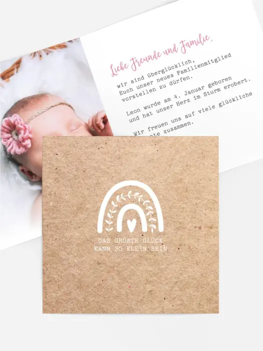 Babykarte Lichtbögen Babykarte Lichtbögen