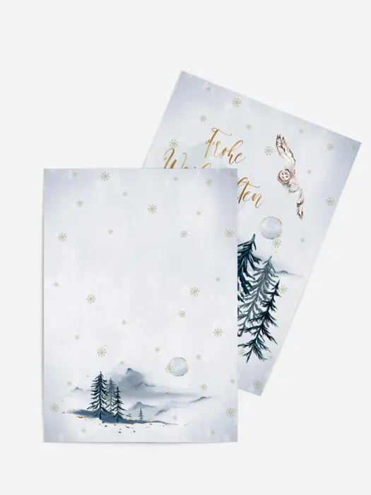 Winterlandschaft Weihnachtskarte