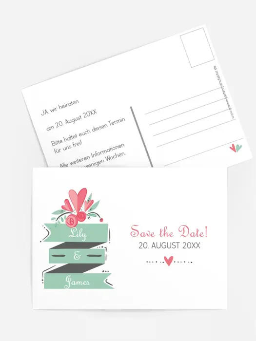 Hochzeit Save the Date Du & Ich Hochzeit Save the Date Du & Ich