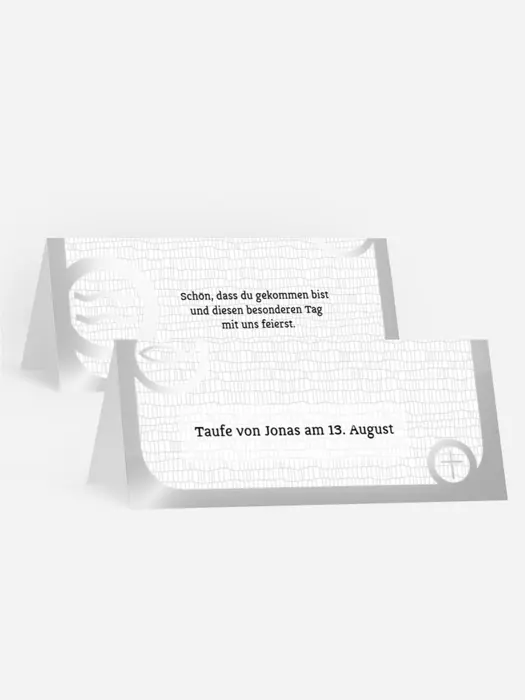 Tischkarte Taufe Taufsymbolrahmen Tischkarte Taufe Taufsymbolrahmen