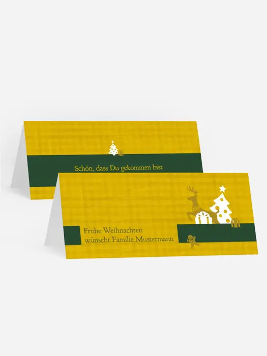 Weihnachtstischkarte Geschenke Weihnachtstischkarte Geschenke