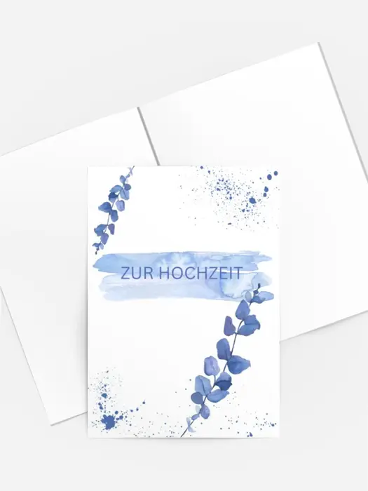 Zur Hochzeit blau