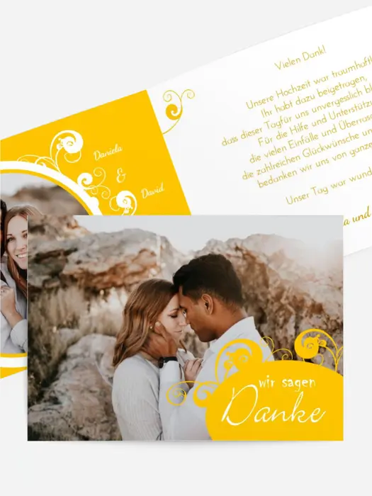 Dankeskarte Hochzeit "Squiggle Chubby" Dankeskarte Hochzeit "Squiggle Chubby"