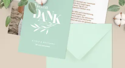 Category background image for Dankeskarten Hochzeit