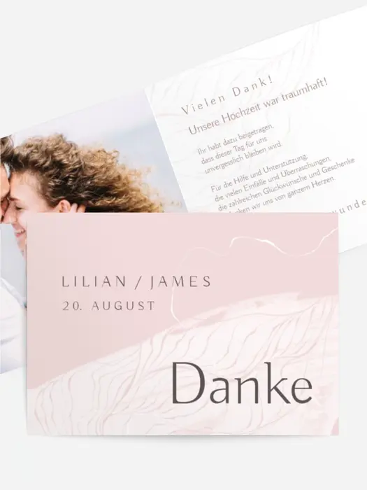 Dankeskarte Hochzeit "Wüstenwind" Dankeskarte Hochzeit "Wüstenwind"