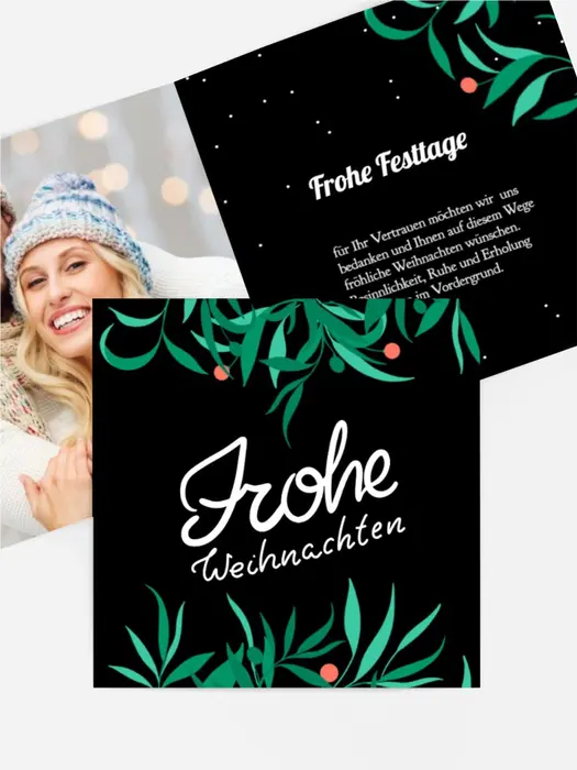 Foto Weihnachtsgrußkarte Kling Glöckchen Foto Weihnachtsgrußkarte Kling Glöckchen