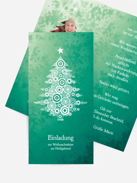 Einladungskarte Weihnachten Privat Eis Einladungskarte Weihnachten Privat Eis