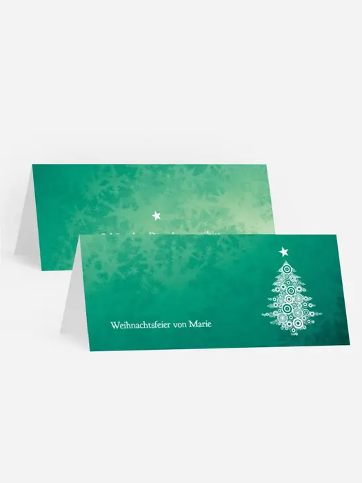Weihnachtstischkarte Eis Weihnachtstischkarte Eis