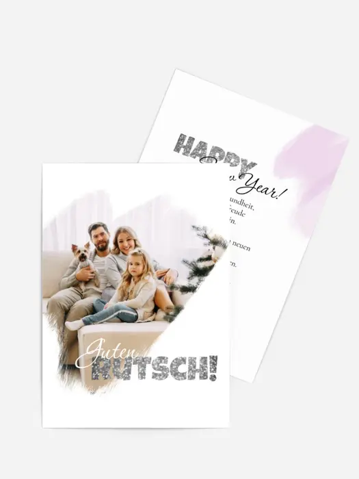 Neujahrskarte Familienfeier Neujahrskarte Familienfeier