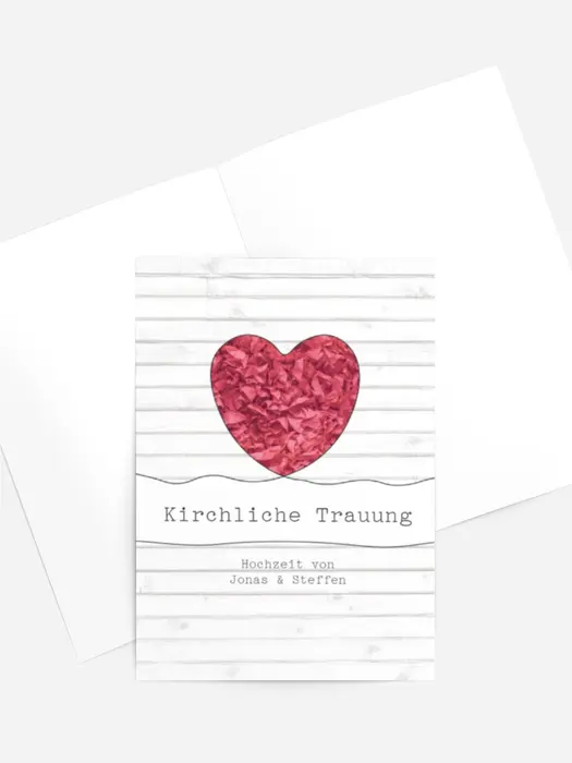 Kirchenheft Umschlag zur Hochzeit Mr+Mr Kirchenheft Umschlag zur Hochzeit Mr+Mr