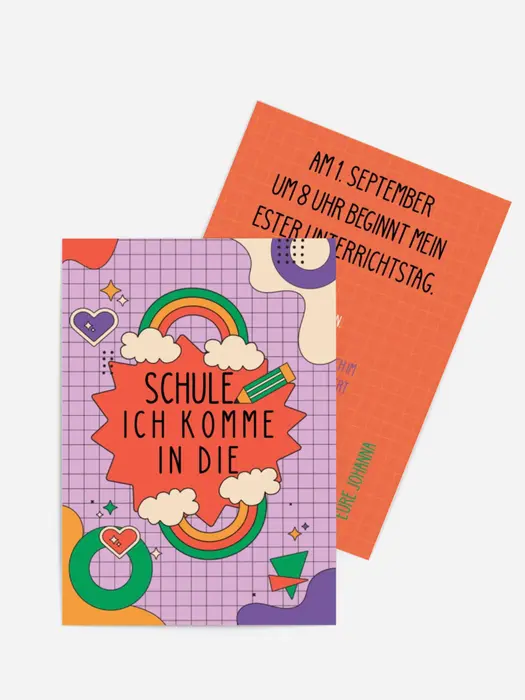Einladungskarte Einschulung In einem Käfig Einladungskarte Einschulung In einem Käfig