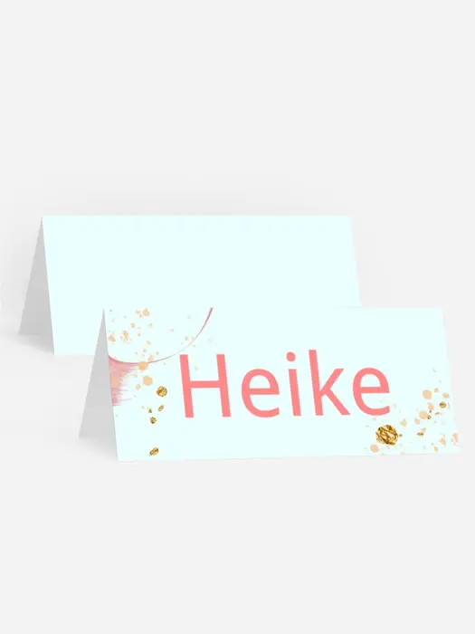 Tischkarte Geburtstag Künstlerische Vielfalt Tischkarte Geburtstag Künstlerische Vielfalt