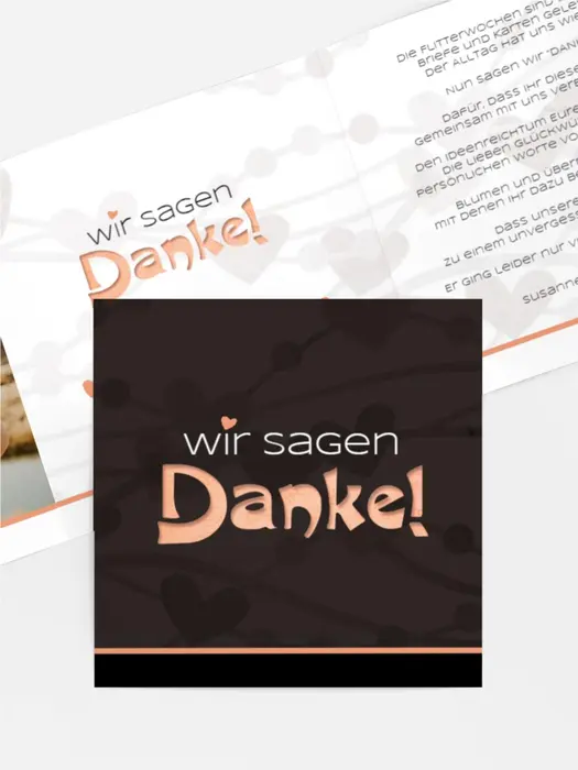 Dankeskarte Hochzeit "Wilde Herzen" Dankeskarte Hochzeit "Wilde Herzen"