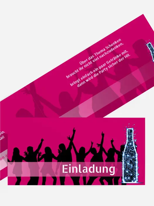 Einladungskarte Geburtstag Disco Einladungskarte Geburtstag Disco