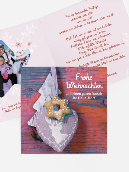 Weihnachtgrußkarte Privat Deko Weihnachtgrußkarte Privat Deko