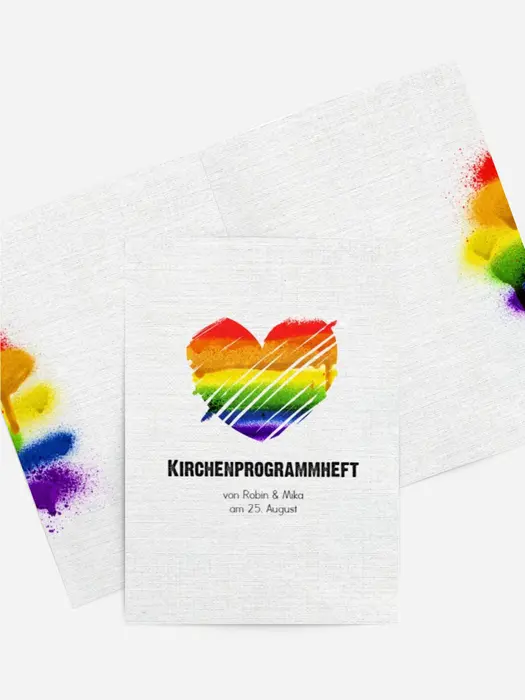 Kircheheft Umschlag Regenbogenliebe Kircheheft Umschlag Regenbogenliebe
