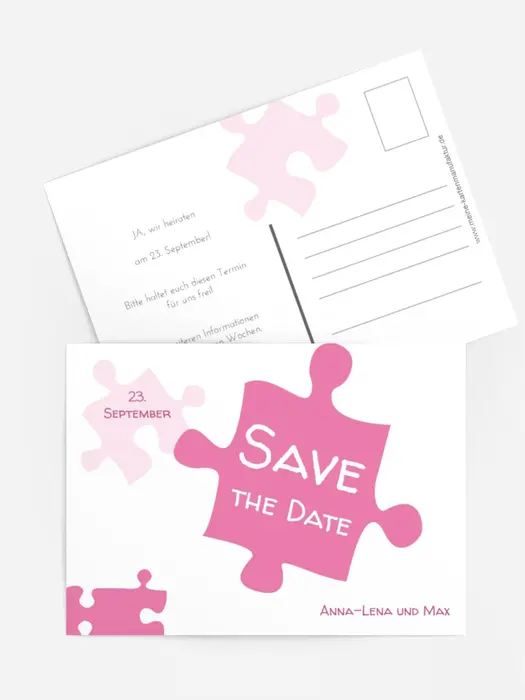Save the Date Puzzleteile Save the Date Puzzleteile