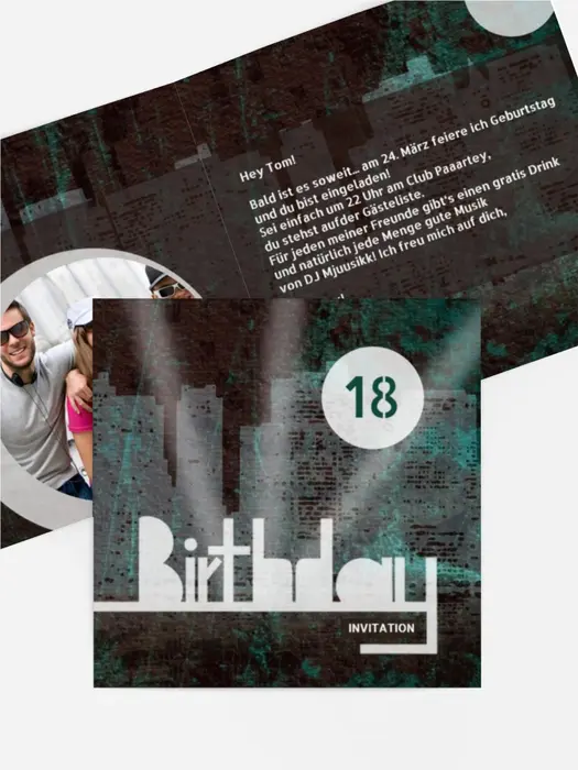 Einladung zum 18. Geburtstag City Lights Foto 18 Einladung zum 18. Geburtstag City Lights Foto 18
