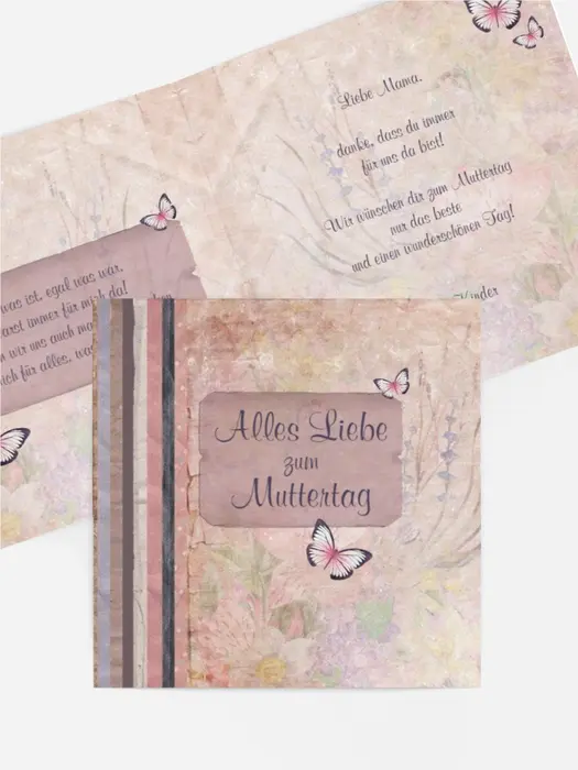 Muttertagskarte Briefpapier