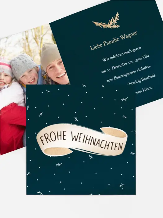 Foto Weihnachtseinladung Stille Nacht Foto Weihnachtseinladung Stille Nacht