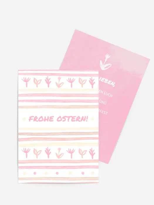Osterkarte Osterbeet Osterkarte Osterbeet