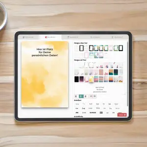 Taschenkalender Widmung erstellen