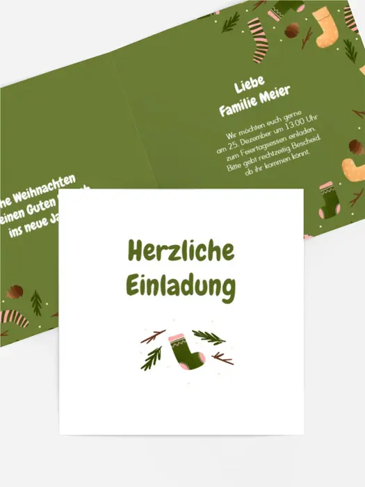 Einladung Weihnachten Ein warmes Geschenk Einladung Weihnachten Ein warmes Geschenk
