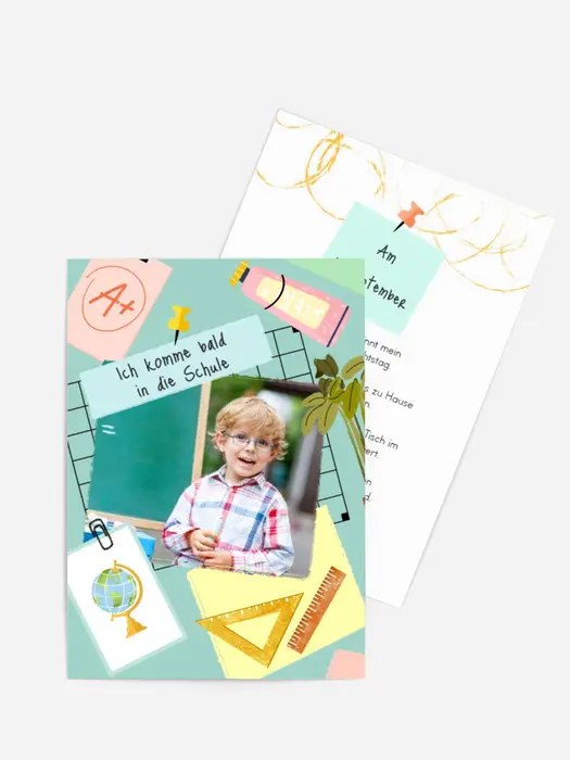 Einladungskarte Einschulung Globus Einladungskarte Einschulung Globus